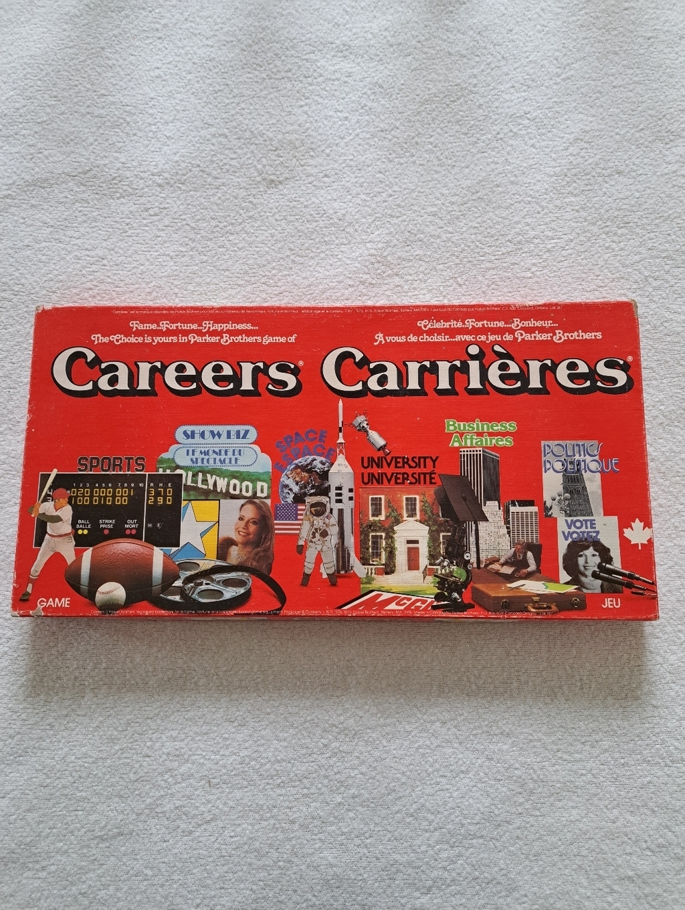 Vintage Careers Board Game 1979 Complete Parker Brothers 70s Bilingual Version